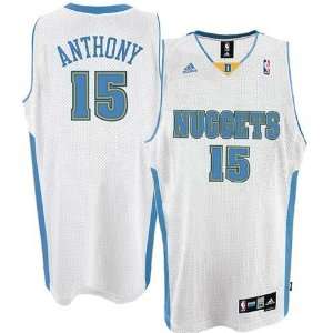 Carmelo Anthony #15 Denver Nuggets Swingman NBA Jersey White Size M