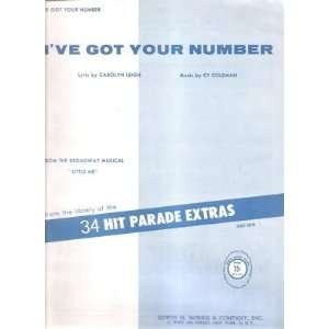    Sheet Music Ive Got Your Number Carolyn Leigh 191 