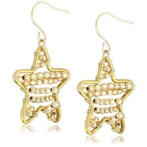  Chibi Jewels Gold Star Frame Earrings Jewelry