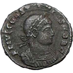 CONSTANTIUS II 330AD Ancient Authentic Roman Coin LEGIONS Soldiers 