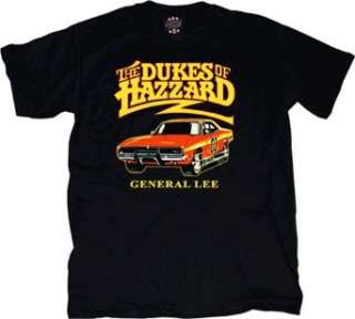  Dukes of Hazzard General Lee T shirt Black Clothing