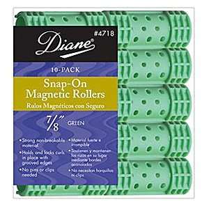  Diane Snap On Magnetic Rollers   7/8 Green Beauty