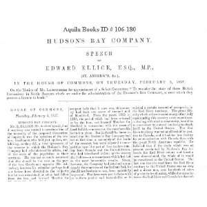of Edward Ellice, Esq., M.P./ (St. Andrews, andC, andC.) In the House 