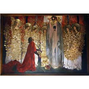  FRAMED oil paintings   Edwin Austin Abbey   24 x 16 inches 
