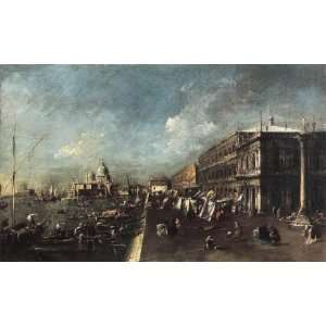 Hand Made Oil Reproduction   Francesco Lazzaro Guardi   32 x 20 inches 