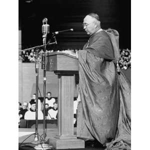  Cardinal Francis Spellman, Speaking at the Podeum 