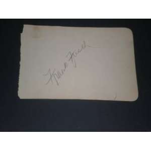  HOF Frankie Frisch Signed Vintage Album Page JSA (d.73 