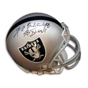 Fred Biletnikoff Signed Raiders Mini Helmet SB XI MVP