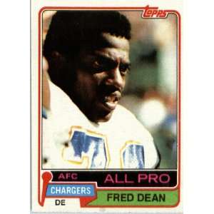  1981 Topps # 520 Fred Dean AP San Diego Chargers Football 