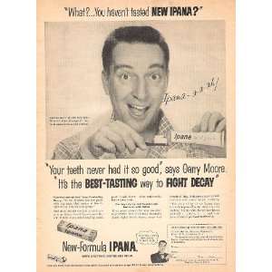   Ipana Toothpaste 1955 Advertisement with Garry Moore 