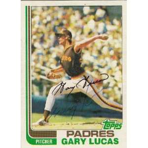  1982 Topps # 120 Gary Lucas Padres Signed 