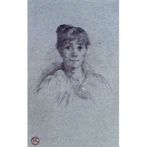 Oil Painting Portrait of a Woman Henri De Toulouse Lautrec Hand Pain