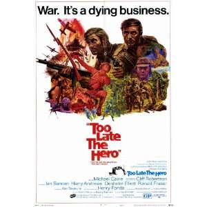  Too Late the Hero (1970) 27 x 40 Movie Poster Style B 