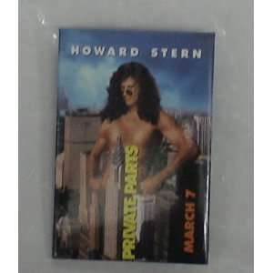   Movie Pinback Button  Howard Stern Private Parts 