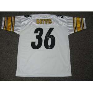 Jerome Bettis Signed Steelers White Jersey Psa/dna