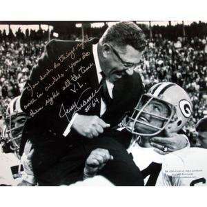 Jerry Kramer Autographed Lombardi Inscription With Vince Lombardi 