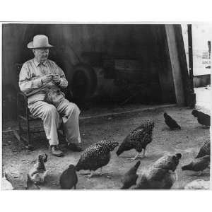  John Nance Garner,IV,1868 1967,at age 86,watching chickens 