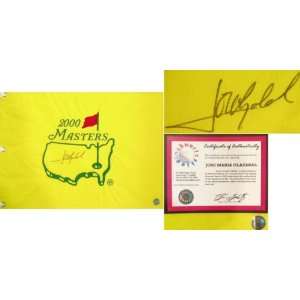  Jose Maria Olazabal Signed 2000 Masters Golf Pin Flag 