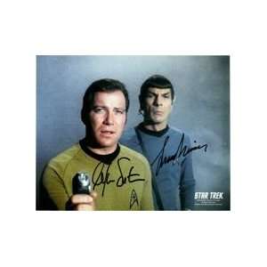  Star Trek (Leonard Nimoy / William Shatner) 8x10 By Leonard Nimoy 