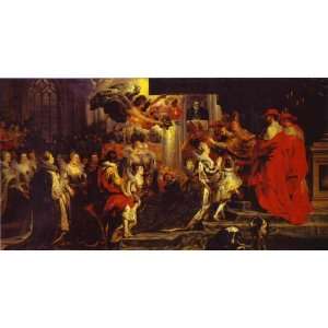   Peter Paul Rubens   24 x 12 inches   Coronation of Marie de Medici