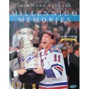 Mark Messier SIGNED Millennium Memories Hard Cover Book STEINER 