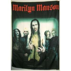 Marilyn Manson   Hollywood Band Shot Textile Poster