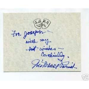  Mitchell Parish lyricist Sleigh Ride Signed Autograph 