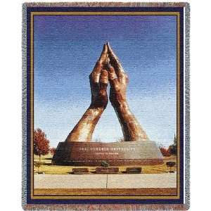 Oral Roberts Univ Praying Hands Throw   70 x 54 Blanket/Throw