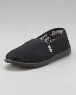 Black Classic Canvas Shoe, Youth