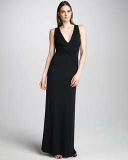 Deep V Neckline Gown  