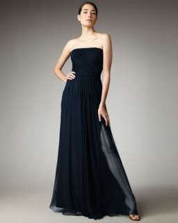 Pleated Chiffon Gown  
