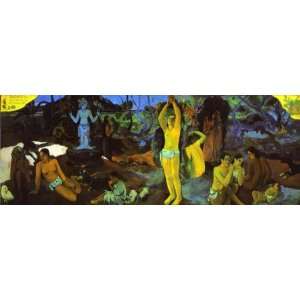  FRAMED oil paintings   Paul Gauguin   24 x 8 inches   D 