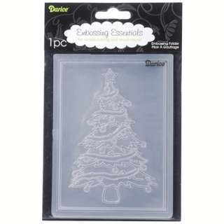Holiday Christmas Tree Embossing Folder for Cuttlebug, Sizzix 