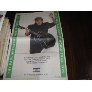 Paul McCartney World Tour 1990 Poster