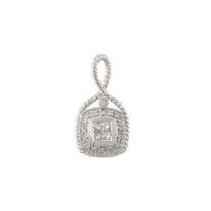  Peter Lam Diamond Pave Pendant in 18k White Gold Jewelry