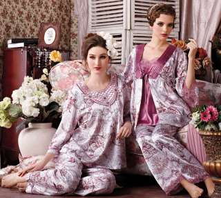 Angelababy womens silk pajamas sleepwear pyjama M / XL  