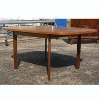 62 Vintage Teak Danish Extension Dining Table  