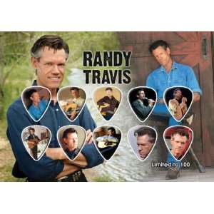 Randy Travis Guitar Pick Display Limited 100 Only