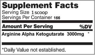 Supplement Facts are for 500 Gram version.