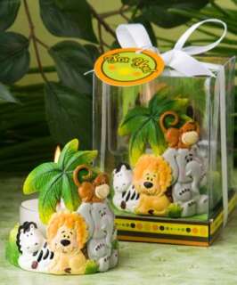 60   Jungle Critters Candle Baby Shower Favors  