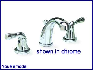 PREMIER WIDESPREAD BATHROOM SINK FAUCET BRUSHED NICKEL  