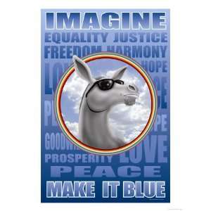   It Blue Imagine Poster Premium Poster Print by Richard Kelly, 24x32