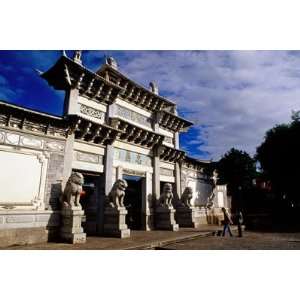  White Stone Gate in Old Town by Richard lAnson, 72x48 