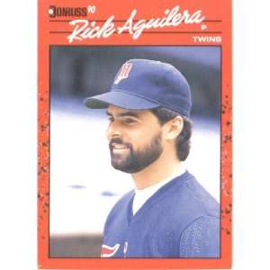  1990 Donruss # 391 Rick Aguilera Minnesota Twins Baseball 