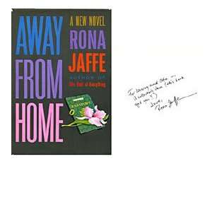 Rona Jaffe Autographed / Signed Away From Home Book