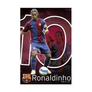   Posters Barcelona   Ronaldinho Poster   91x61cm