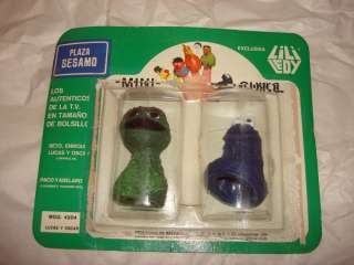   Sesame Street Muppets Finger Puppets rare made/LILI LEDY Mexico  