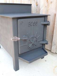 Fisher Style Wood Stove BOSS Steel w/bricks by Thermolater Excellent 