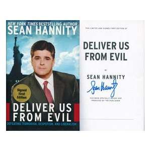  Sean Hannity Autographed Deliver Us From Evil Book Sports 