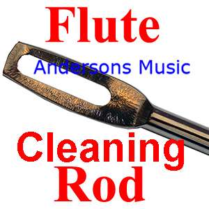 Metal flute cleaning rod attach cloth and insert NEW  